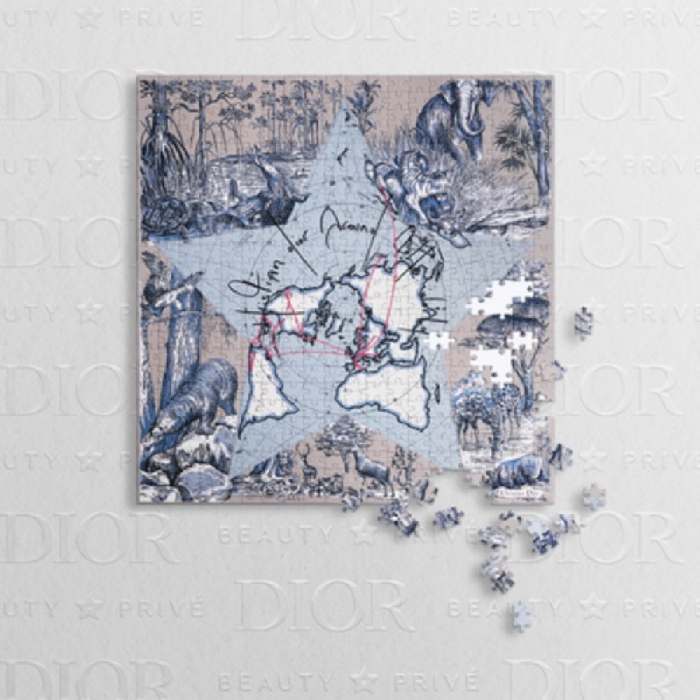 Dior around the world motif puzzle - New
